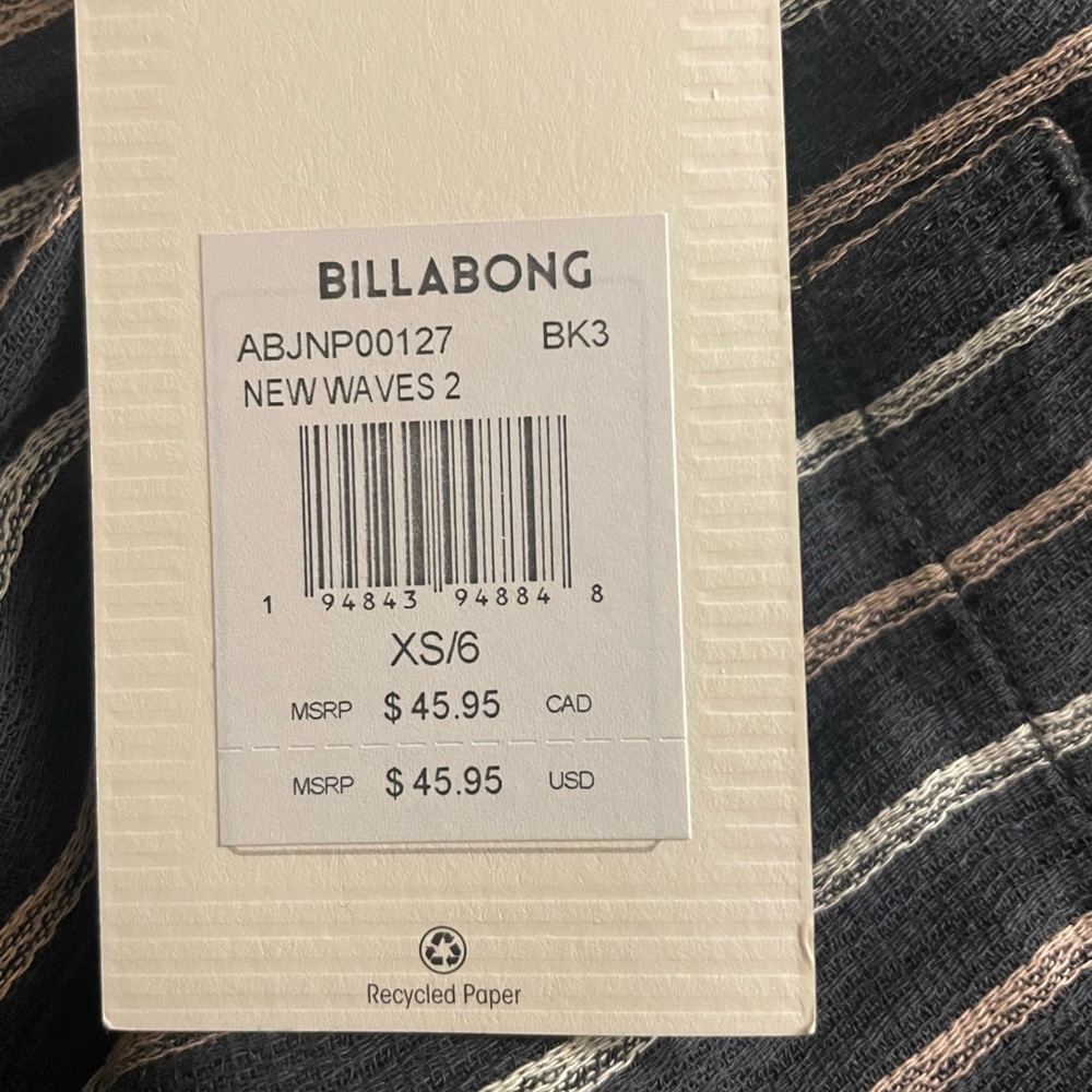 Billabong New Waves 2 Wide leg pants xs
